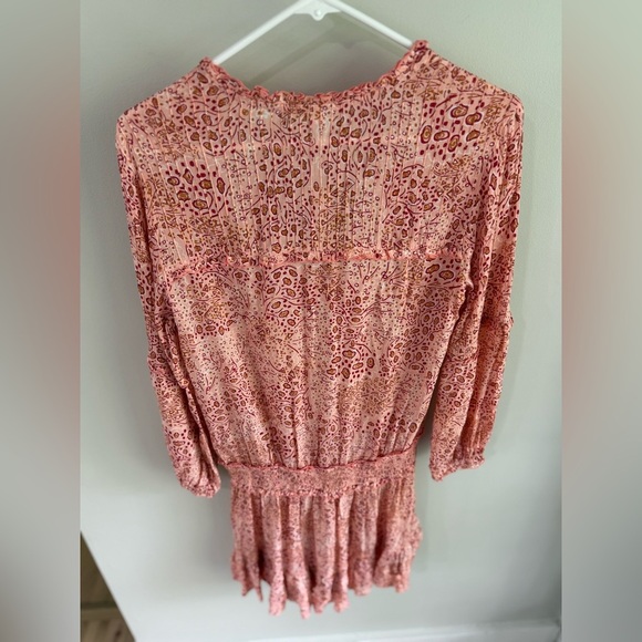 Poupette St Barth Ilona Mini Dress - Pink Print - Size Medium - NWT - Picture 12 of 14